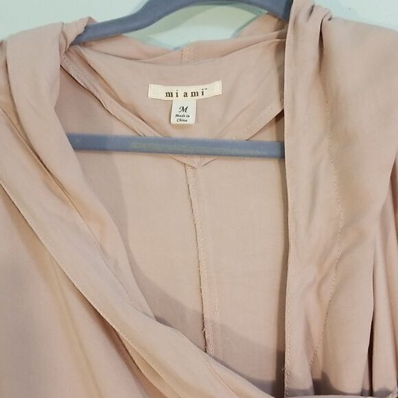 Mi ami, dusty pink, hooded shirt/jacket. Size M. - Picture 2 of 5
